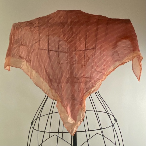 Vintage Anne Klein For Robinson and Golluber Square 24” Scarf - Picture 3 of 4